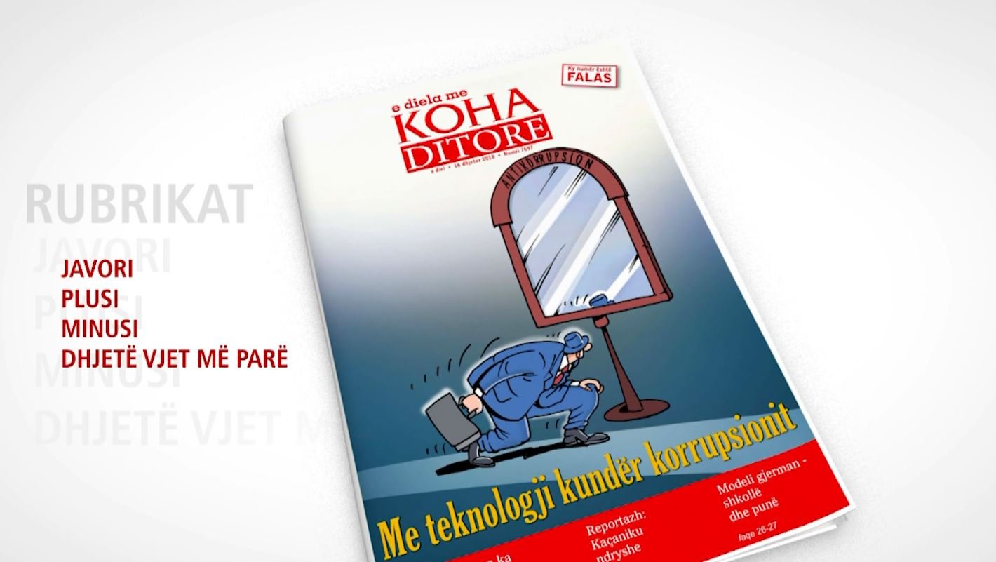 Lexoni nesër falas “Kohën Ditore” që i kushtohet luftës kundër korrupsionit