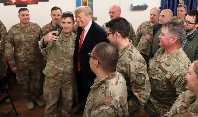 Trump tregon se u frikësua gjatë vizitës në Irak