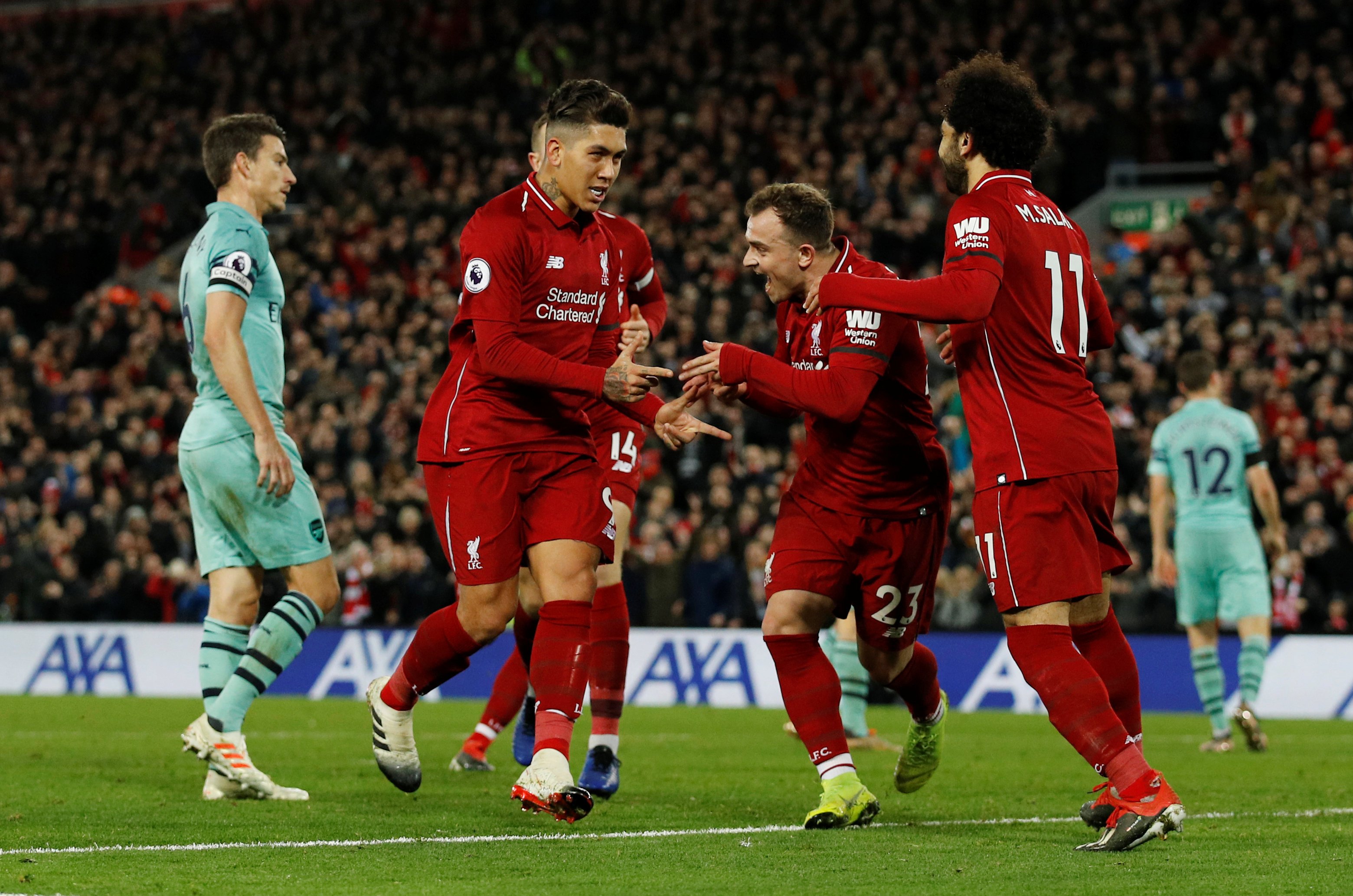 Liverpooli fiton derbin ndaj Arsenalit, shkëlqen Firmino