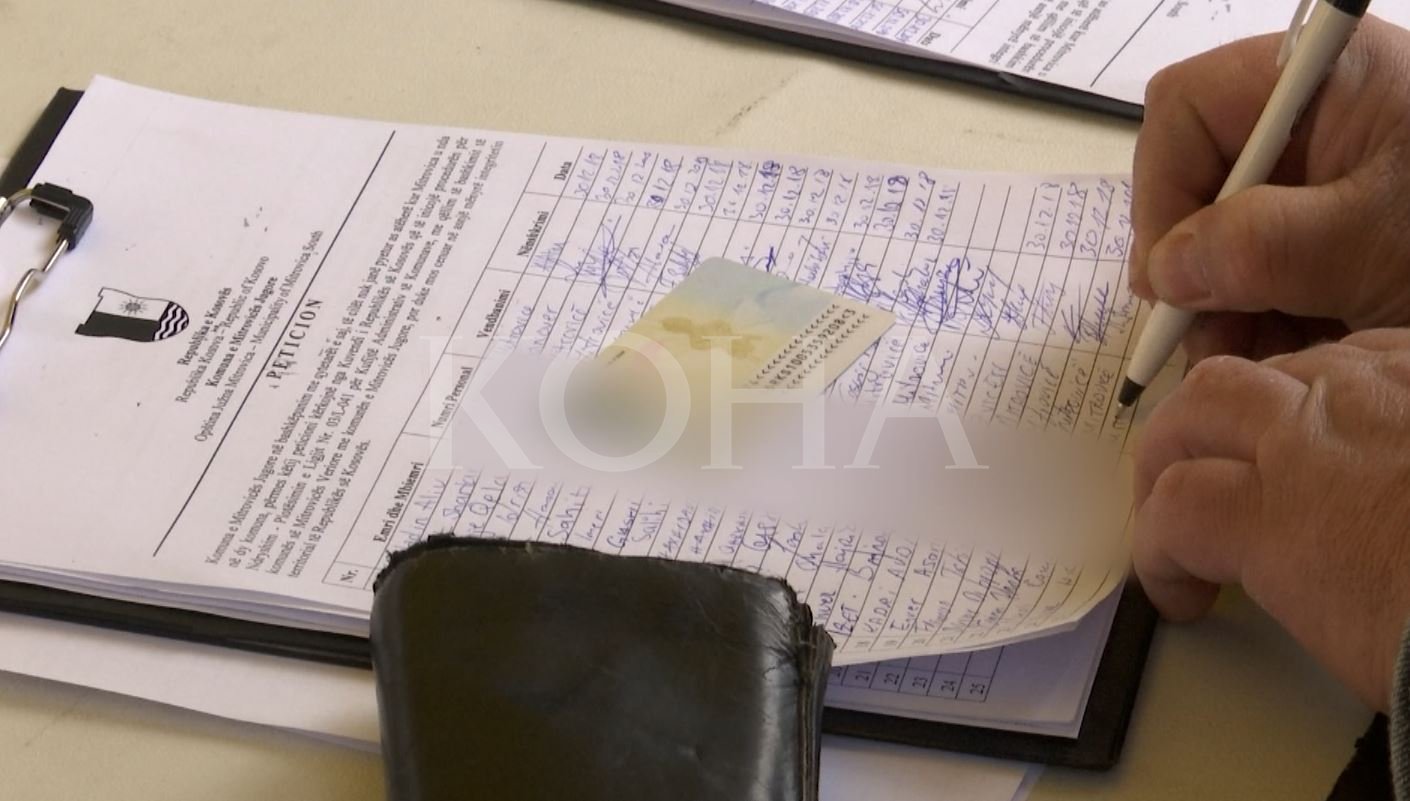 Brenda 1 jave, rreth 15 mijë nënshkrime të mbledhura për bashkimin e Mitrovicës