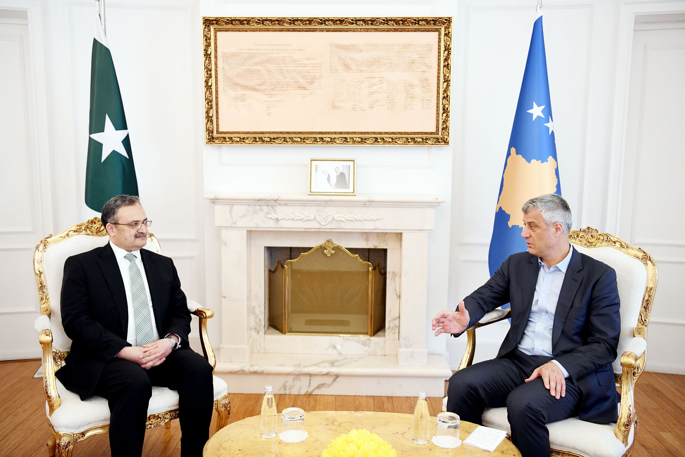 Thaçi pranoi letrat kredenciale nga ambasadori i ri pakistanez