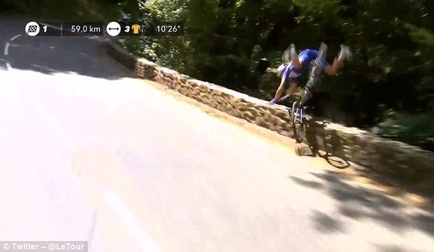 Çiklisti humb kontrollin, del nga shtegu i “Tour de France”