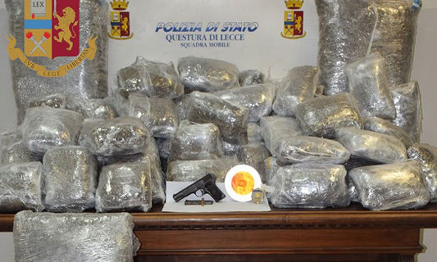 Sekuestrohen 500 kg marijuanë në Itali 4 të arrestuar, njëri shqiptarë
