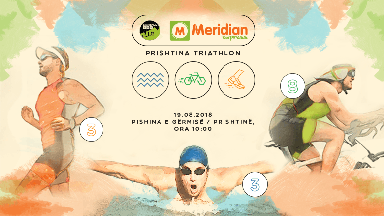 Meridian Express mbështet garën e Triathlon-it (not, çiklizëm dhe vrapim) në Prishtinë