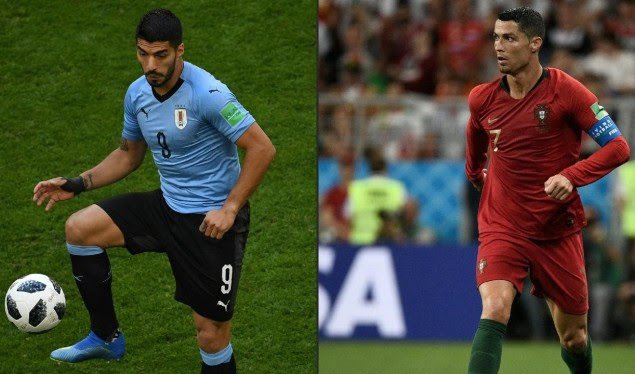 Uruguai – Portugalia, formacionet zyrtare