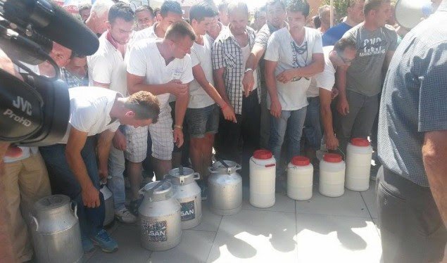 Qumështarët shpresojnë në jetëgjatësinë e vendimit për masën ndaj importeve nga Serbia