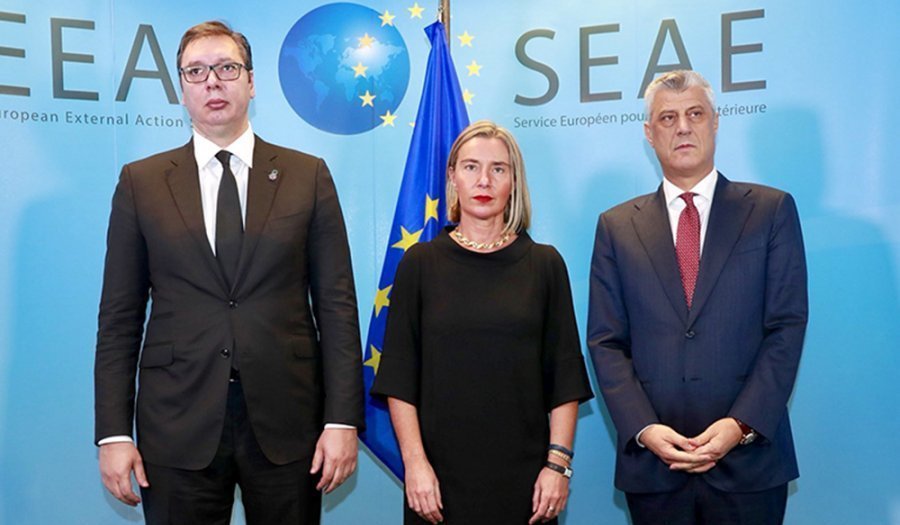 Mogherini përgënjeshtron Vuçiqin, të dy presidentët konfirmuan angazhim