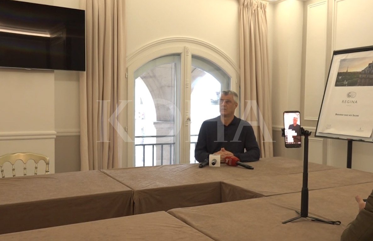 Thaçi nga Parisi thotë se nuk do të ketë kufij në vija etnike