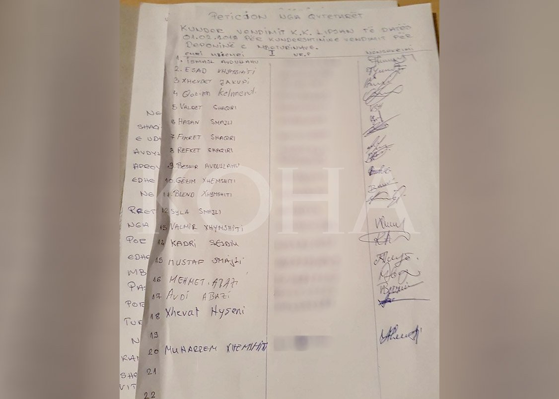 Akuzohet Komuna e Lipjanit për injorim peticioni me 159 nënshkrime