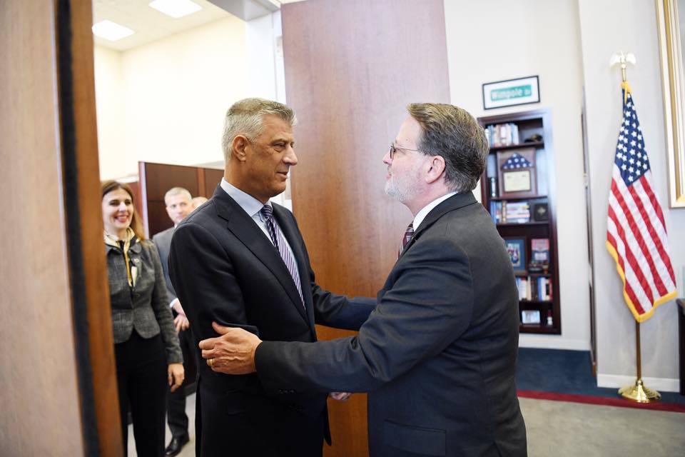  Presidenca thotë se Thaçi mori mbështetjen e Senatit dhe Kongresit amerikan për dialogun dhe FSK-në 