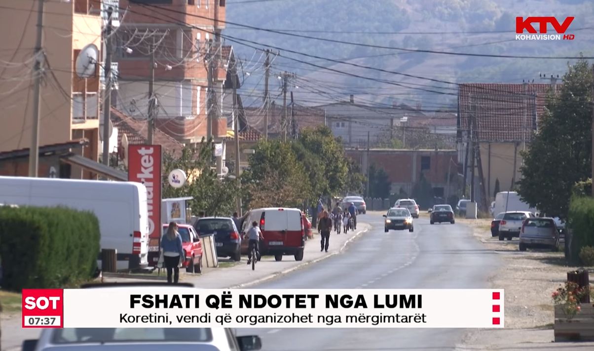 Fshati që ndotet nga lum Koretin, vendi që organizohet nga mërgimtarët