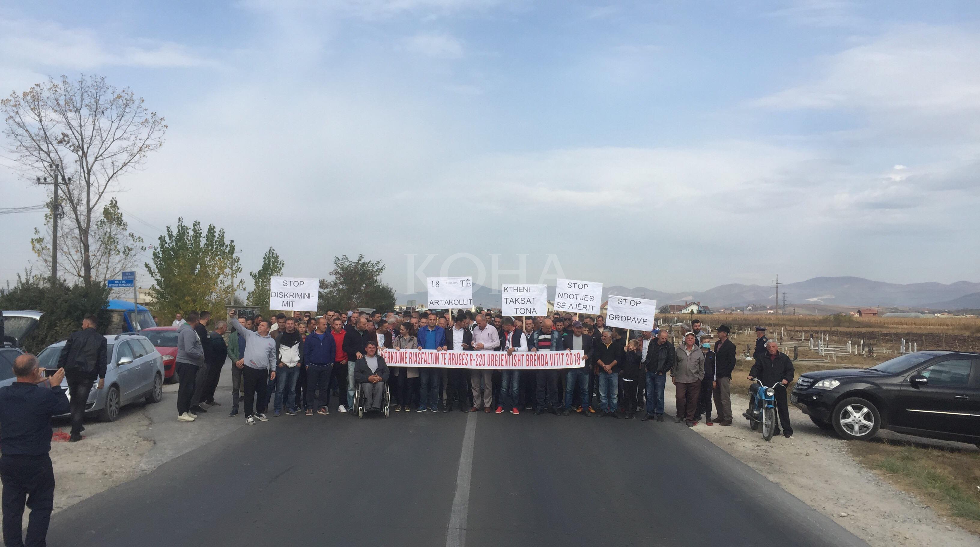 Banorët e Artakollit paralajmërojnë protesta para kryeministrisë nëse s’u asfaltohet rruga