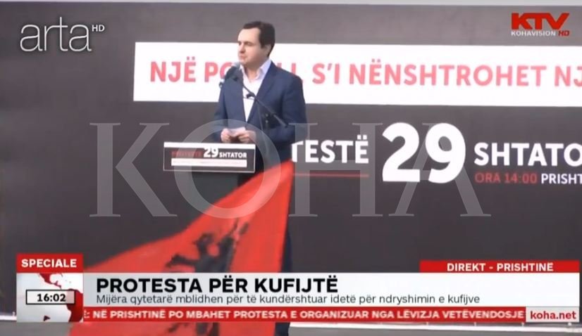 Kurti: Kosova është në rrezik, jemi mbledhur në shesh për t’i ndaluar pushtetarët 