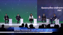 “Në Beograd, sa herë ka folur delegacioni i Kosovës, në ekran është shfaqur mesazhi ‘Kosova është Serbi’”