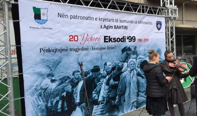 Mitrovicasit “Përkujtuan tragjedinë e Festuan lirinë” në 20-vjetorin e eksodit