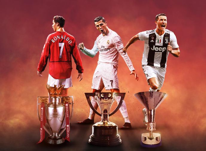 Ronaldo i vetmi futbollist që ka fituar tri liga të mëdha evropiane