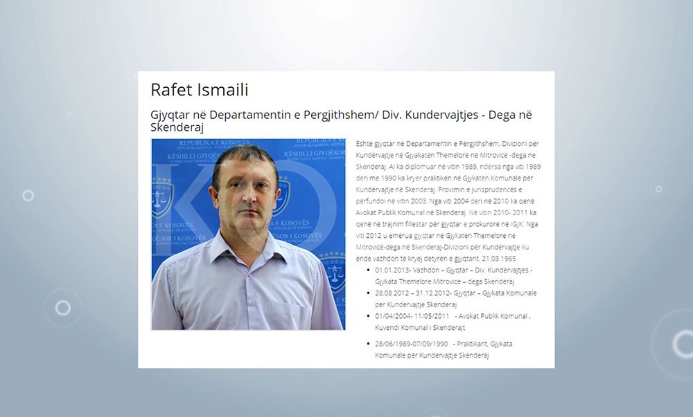 Gjyqtarit Ismaili e policit Gashi, të dyshuar për marrje ryshfeti, u ndërrohet masa e sigurisë me dorëzani