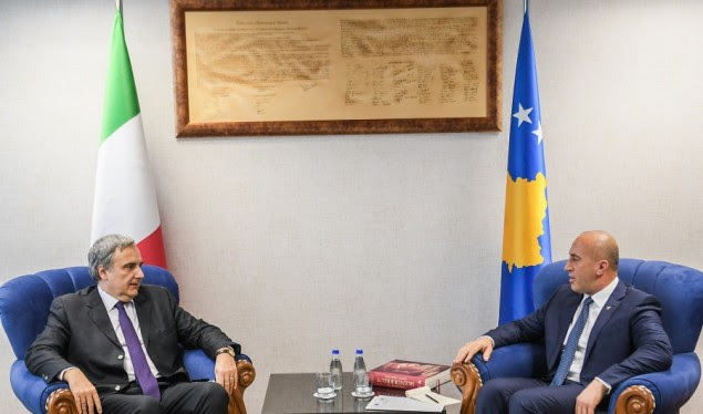 Haradinaj pret në takim lamtumirës ambasadorin italian