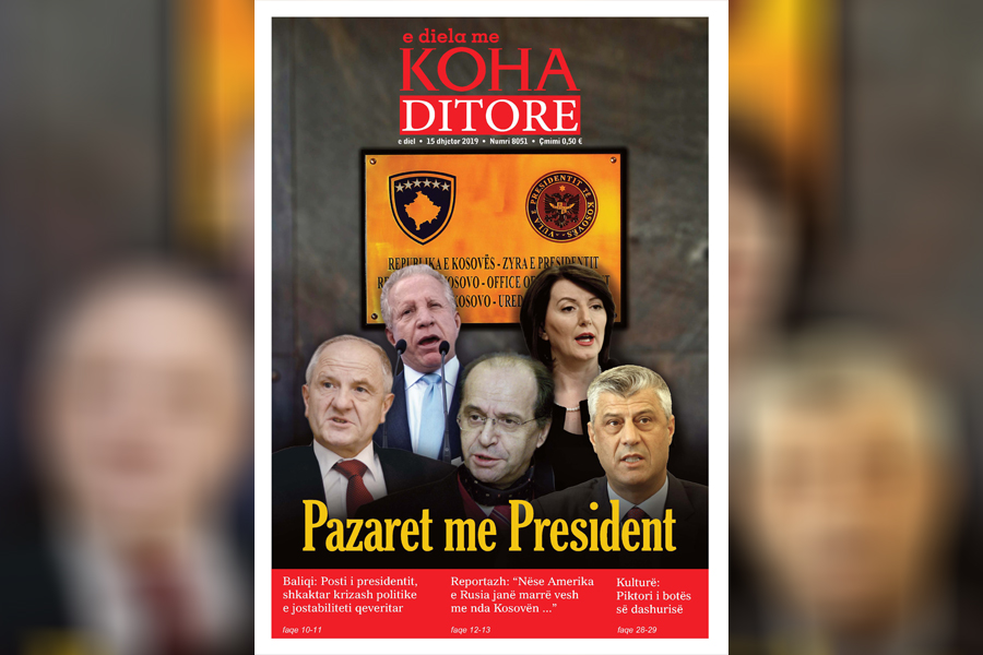 E diela me “Koha Ditore” trajton ngërçin politik që ka shkaktuar posti i presidentit