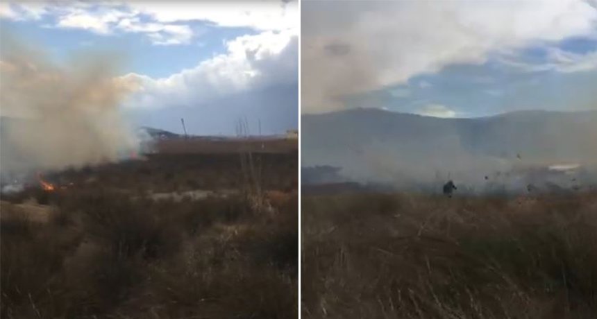Zjarr në Orikum, flakët rrezikojnë banesa dhe lokale