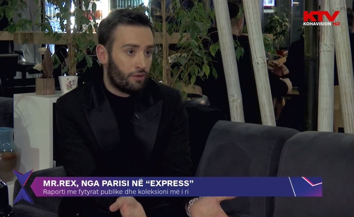Mr Rex nga Parisi në “Express”, koleksionet e tij dhe raportet me fytyrat publike