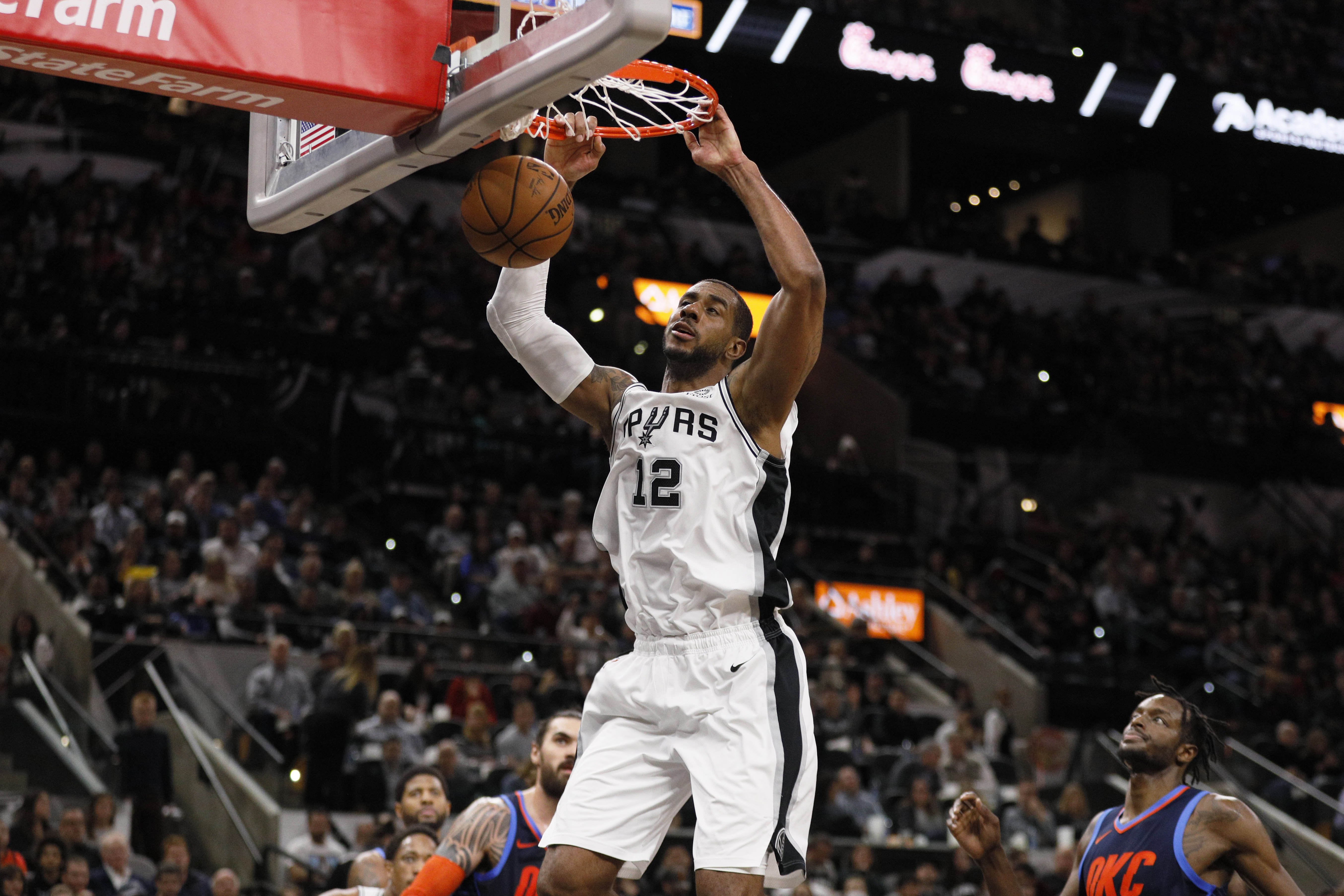 Aldridge shkëlqen me 56 pikë në fitoren e Spursave ndaj Oklahomas