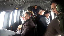 Mësuesit bllokohen në borë, FA me helikopter i evakuon 15 persona nga Thethi e Shala