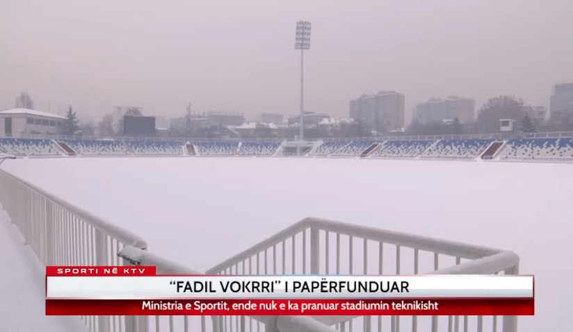 Ministria e Sportit akoma s’e ka pranuar teknikisht stadiumin “Fadil Vokrri”
