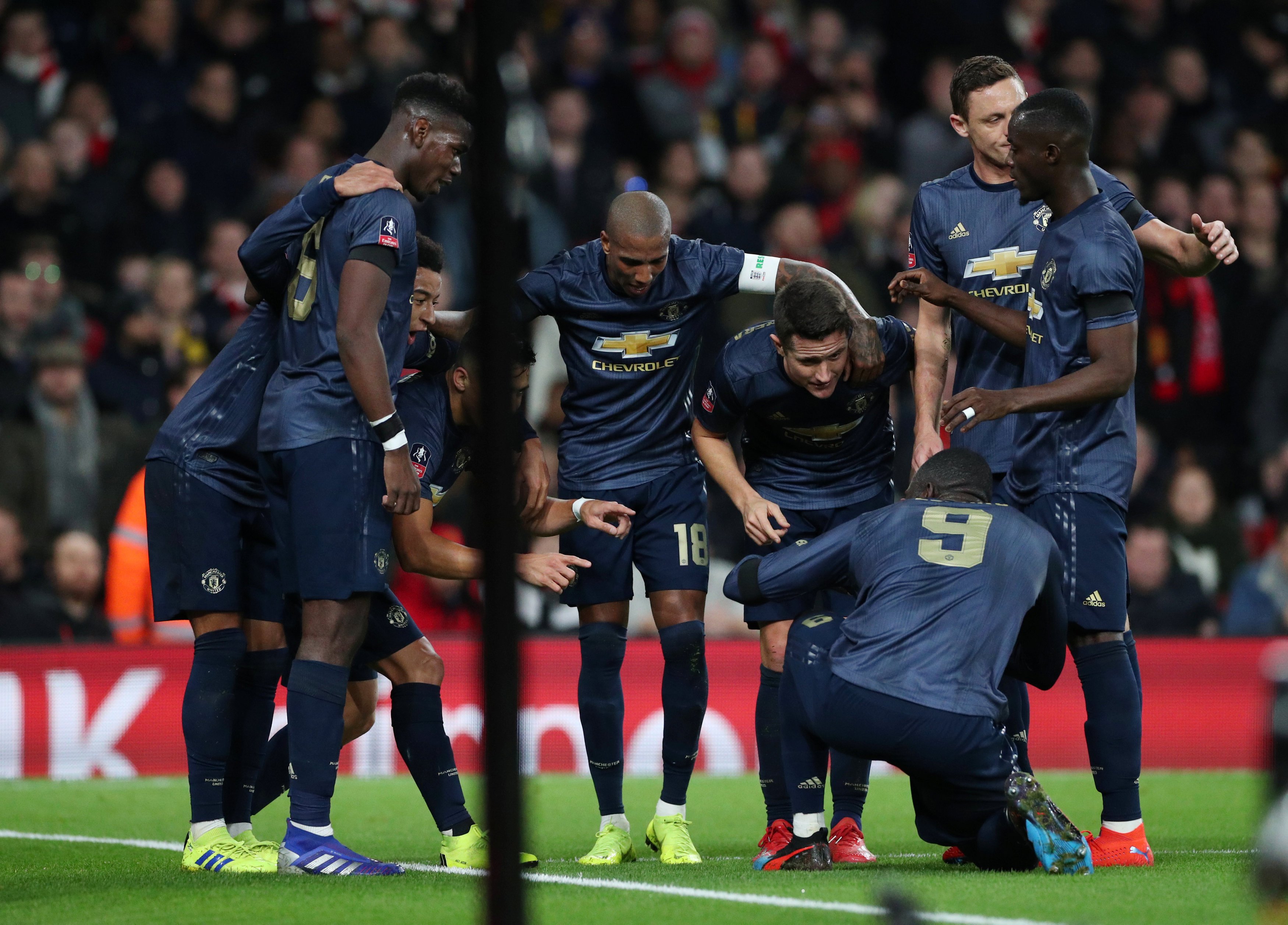 Unitedi eliminon Arsenalin nga kupa, siguron fitoren e tetë me radhë