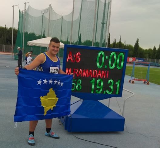 Atleti Muhamet Ramadani i artë në Kampionatin Ballkanik U18