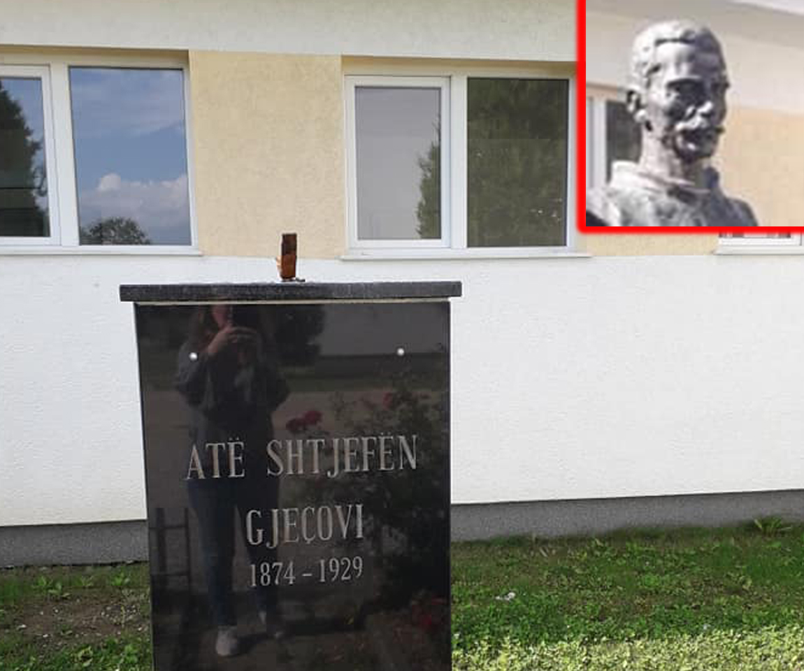 Vandalizohet busti i At Shtjefën Gjeçovit në Zllakuqan të Klinës