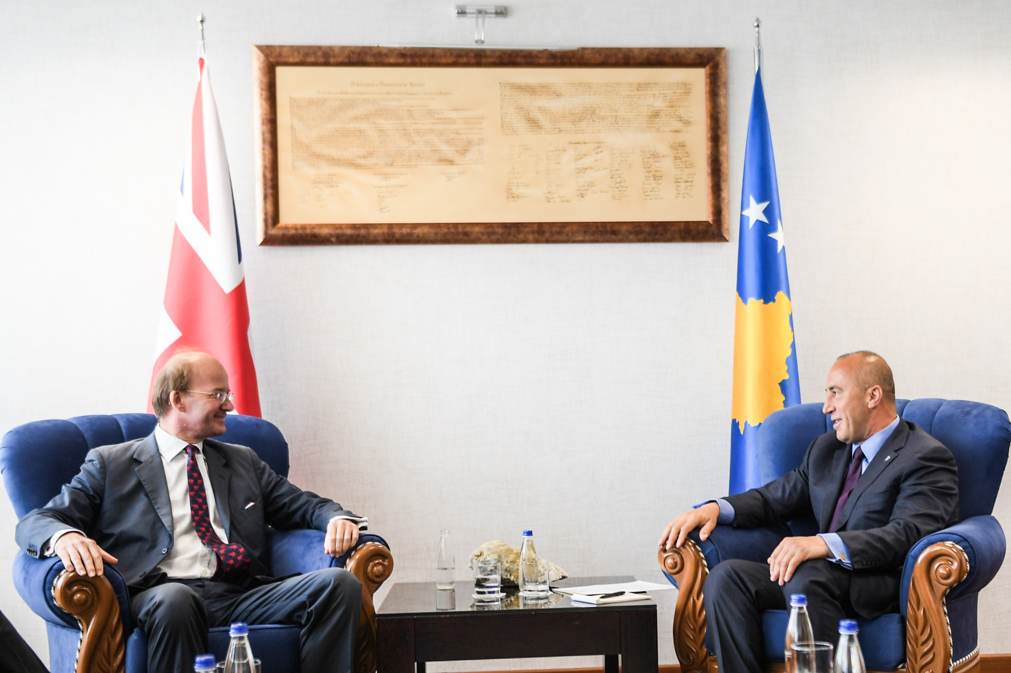 Haradinaj i kërkon mbështetje Britanisë së Madhe për të gjitha proceset nëpër të cilat po kalon Kosova