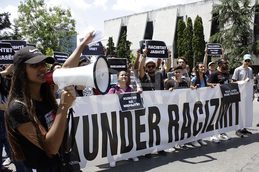 Protestë kundër racizmit në Prishtinë