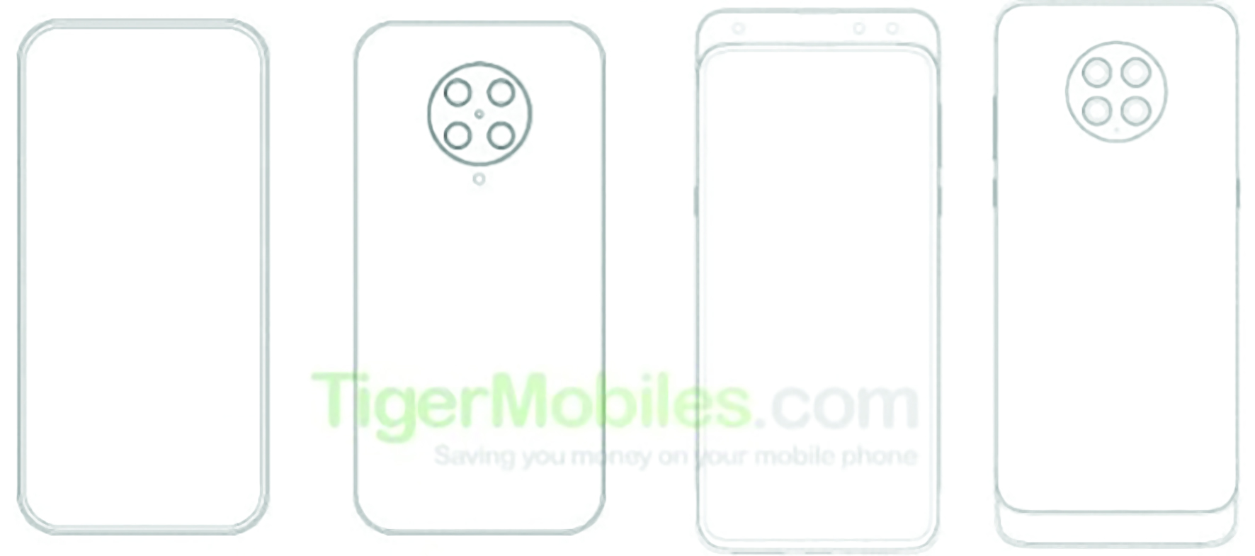 Xiaomi patenton slajderin me katër kamera në anën e pasme dhe dy në anën e përparme