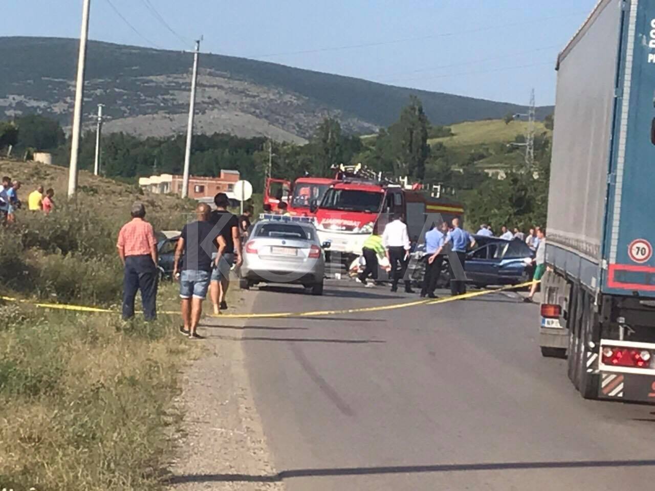 Foto nga aksidenti me fatalitet në Rahovec