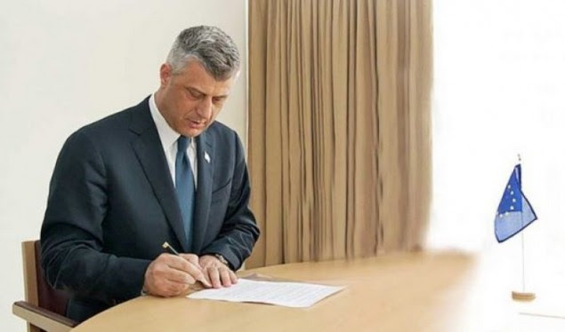 Thaçi dekretoi Marrëveshjen për Tregti të Lirë me Turqinë