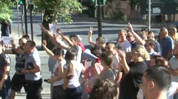 Protesta me muzikë në Tiranë