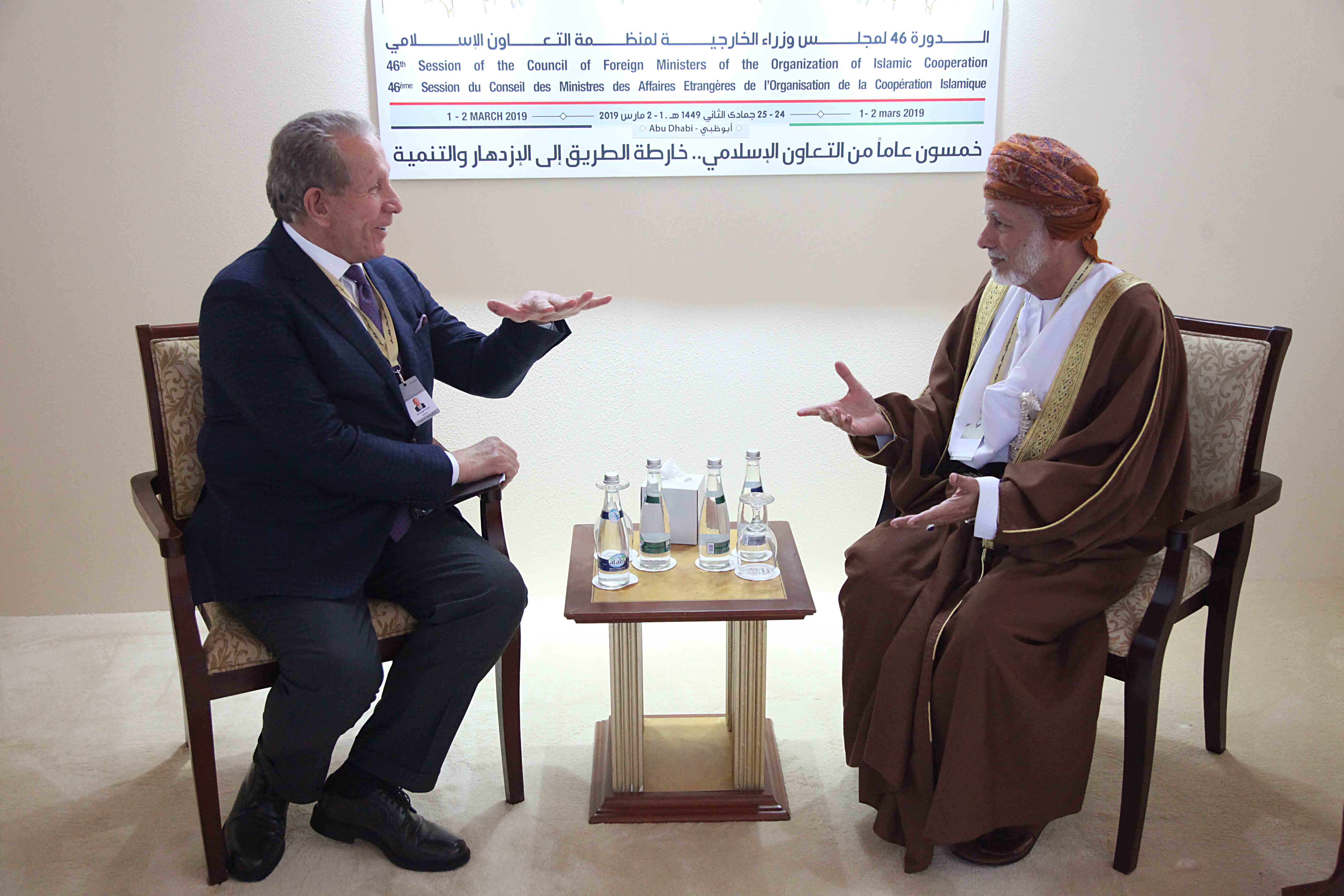 Ministri i Jashtëm Pacolli me ministrin e Jashtëm të Omanit