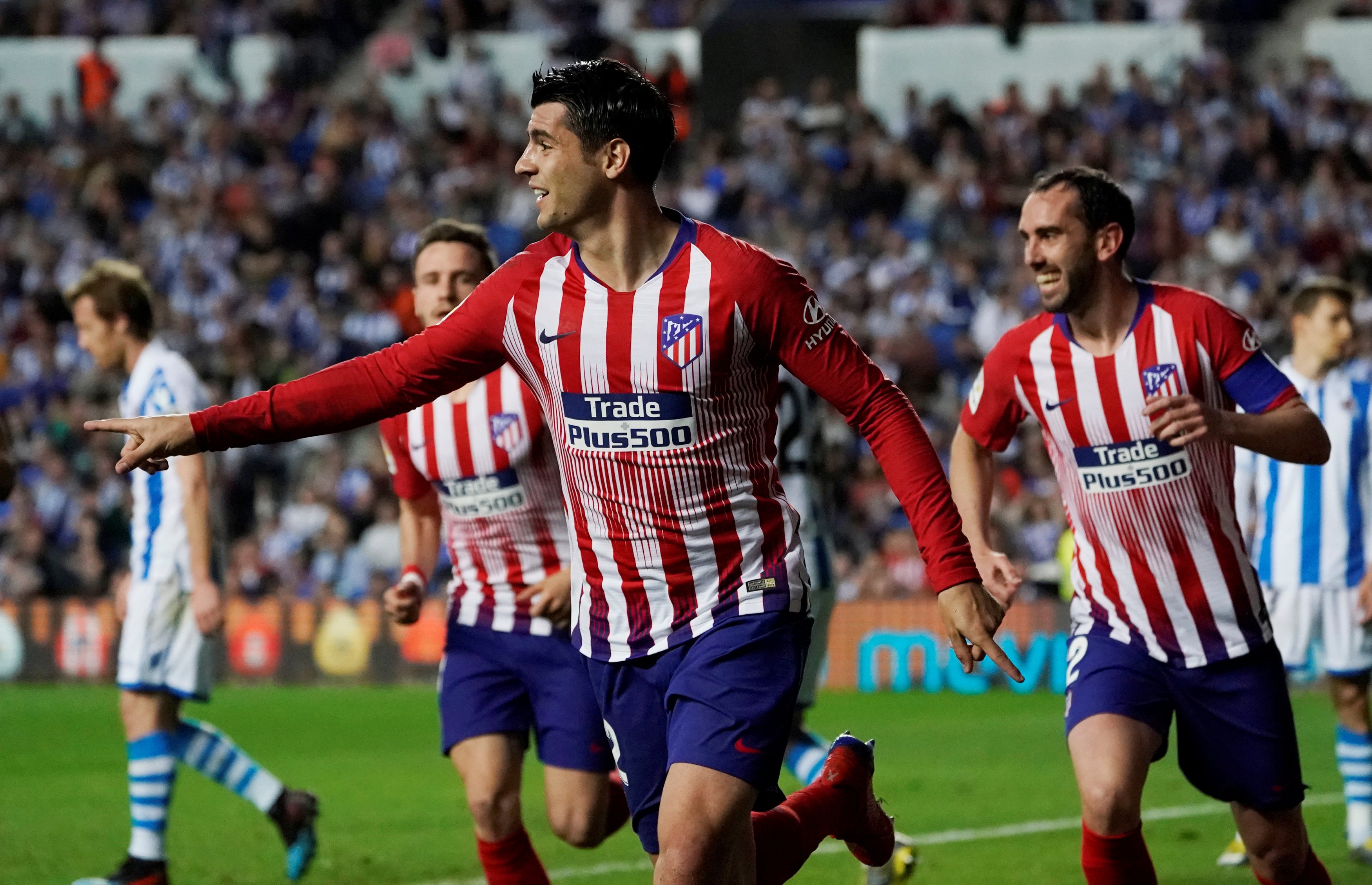 Atletico mposht Sociedadin me dy gola të Moratas