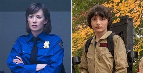 Carrie Coon dhe Finn Wolfhard në filmin e ri "Ghostbusters"