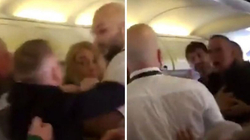 Përleshje në avion, sherri për një femër