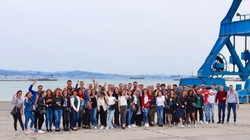Studentët e Inxhinierisë nga Prishtina, vizitë njohëse në portin e Durrësit