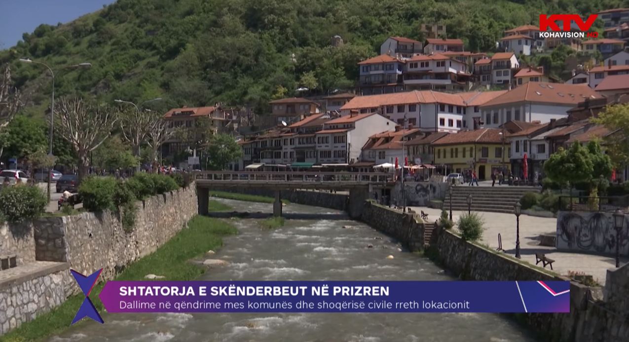 Komuna e shoqëria civile përplasen rreth lokacionit për shtatoren e Skënderbeut në Prizren