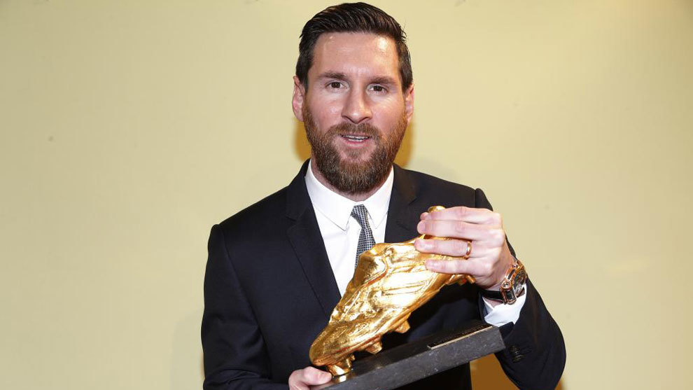 Messi wins the Golden Shoe for the third time in a row KOHA