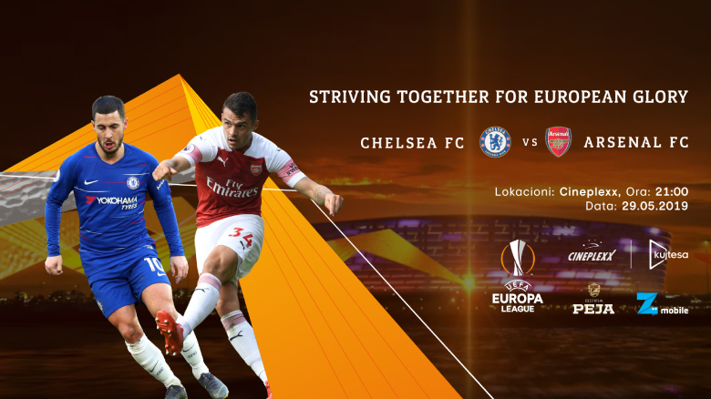 Finalja e Europa League përjetohet në formë unikale në Cineplexx – mundësuar nga Kujtesa!