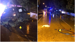 Aksident në Tiranë, vdesin dy 17 vjeçare pasi makina del nga rruga