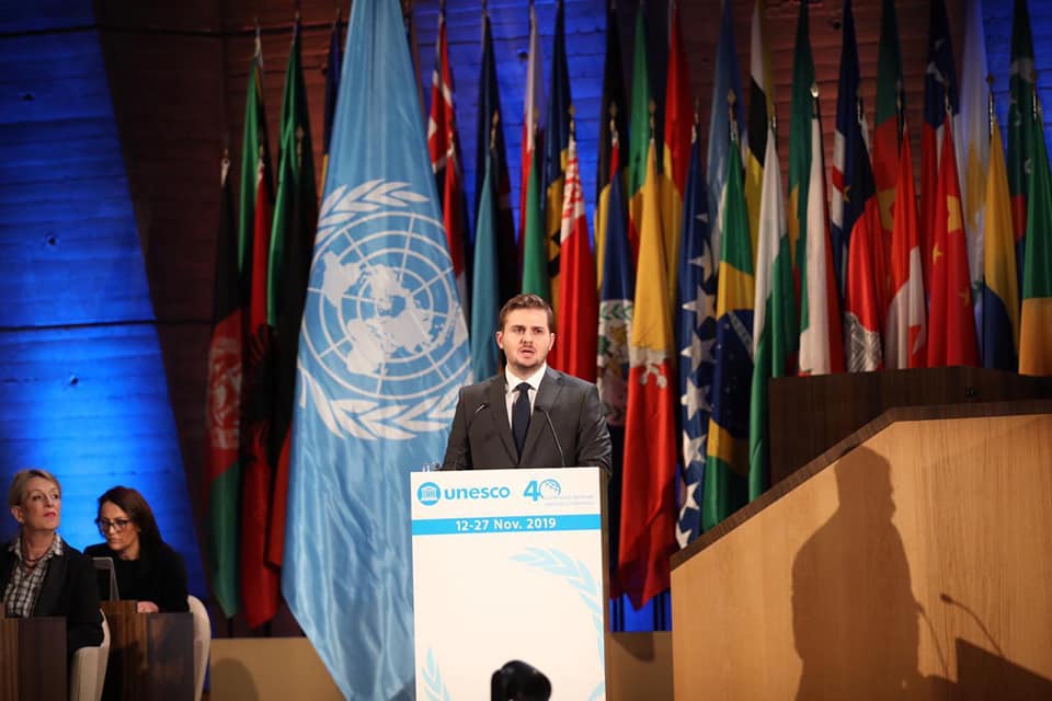 Cakaj in UNESCO talks about the necessity of Kosovo's membership