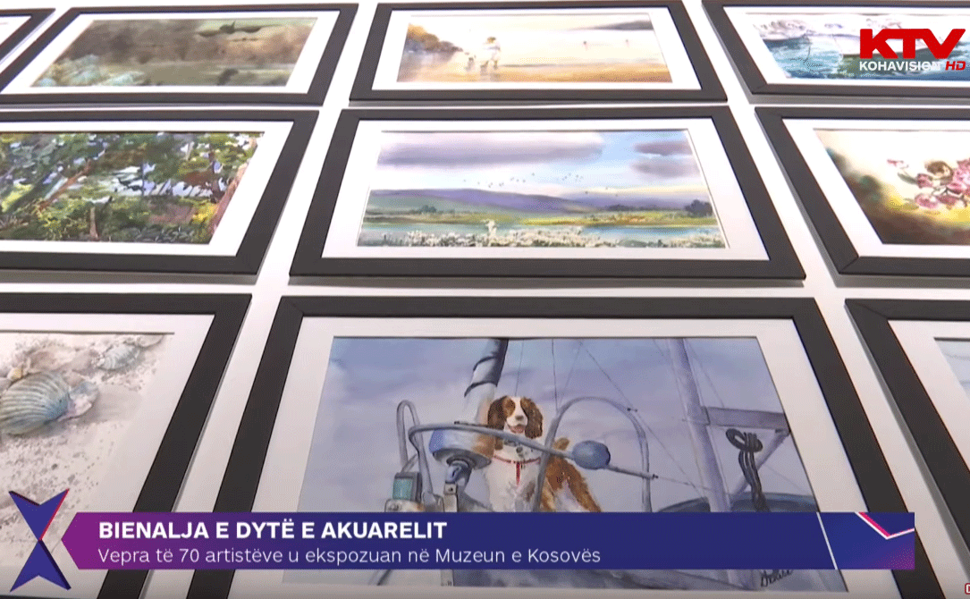 Bienalja e Akuarelit për herë të dytë në Prishtinë, vepra të 70 artistëve u ekspozuan në Muzeun e Kosovës