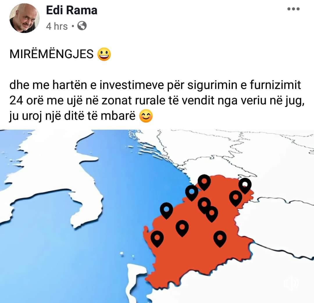 Reagimet për gafën e Ramës me hartën e Kosovës brenda Serbisë