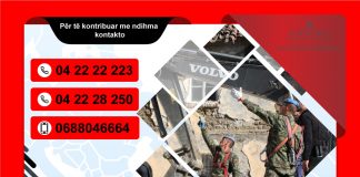 Përsëritet njoftimi: Tre numra kontakti për kontributet familjeve të dëmtuara nga tërmeti